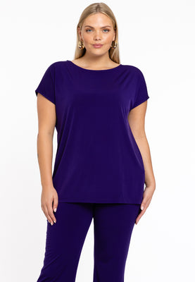 T-shirt cap sleeves DOLCE - purple  - #1