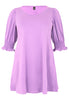 Tunic wide bottom cuff COTTON - light purple - #4