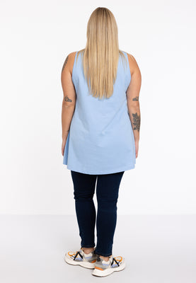 Singlet flare COTTON - light blue - #3