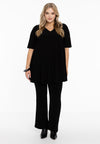 Tunika swing kurzen ärmeln dolce - Schwarz