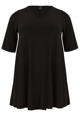 Tunic Swing short sleeve DOLCE - black  - #4