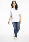 T-shirt wide COTTON - white 