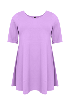 Tunic wide bottom COTTON - light purple - #4