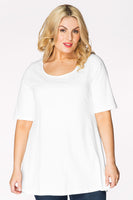 Tunic flare COTTON - white - #1