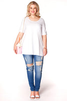 Tunic flare COTTON - white - #2