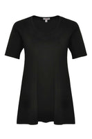 Tunic flare COTTON - black - #4