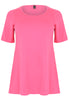 Tunic flare COTTON - pink - #4