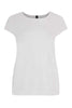 T-shirt cap sleeves wide VISCOSE - white  - #4