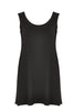 Singlet wide bottom VISCOSE - black  - #4