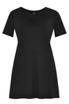 T-shirt long VISCOSE - black - #2