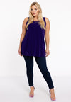 Singlet flare DOLCE - purple 