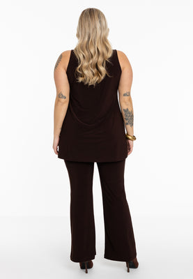 Singlet flare DOLCE - brown - #3