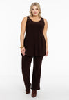 Singlet flare DOLCE - brown