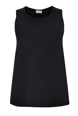 Singlet relax fit COTTON - black  - #4