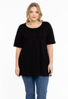 Tunic flare fit COTTON - black