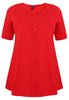 Tunic flare fit COTTON - red  - #4