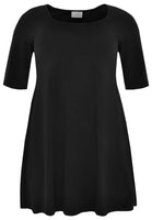 Tunic wide bottom COTTON - black - #4