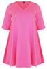 Tunic Swing short sleeve COTTON - pink - #4