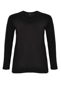 Long sleeve shirt VISCOSE - black - #4