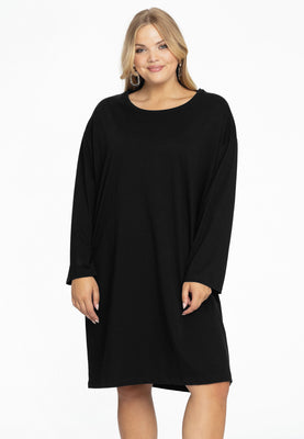 Tunic wide COTTON - black  - #1