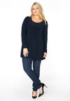 Tunic long sleeve flare DOLCE - blue