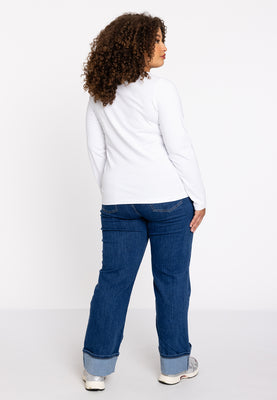 Tunic tight fit COTTON - white  - #3