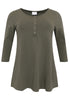 Tunic flare fit buttons COTTON - green - #4