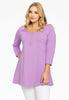 Tunic flare fit buttons COTTON - light purple