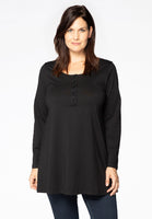 Tunic flare buttons COTTON - black - #1