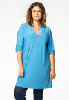 Tunic DOLCE grandad collar - light blue