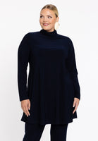 Tunic with col wide bottom - blue - #1