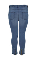 Jeans 7/8 leg zipper - indigo - #2