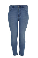 Jeans 7/8 leg zipper - indigo - #4