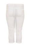 Cropped capri jeans white - white - #3