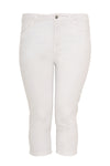 Cropped capri jeans white - white - #4