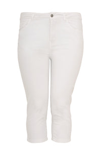 Cropped capri jeans white - white - #4
