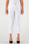 Cropped capri jeans white - white - #2