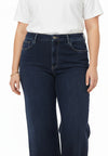 Jeans 5 pockets wide leg - Dunkelindigo