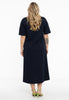 Maxi dress A-line COTTON - blue - #3