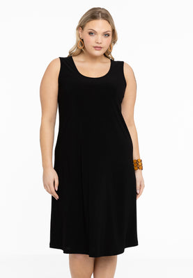 Dress sleeveless wide DOLCE - black  - #1