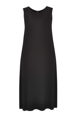 Maxi dress v-neck VISCOSE - black  - #4