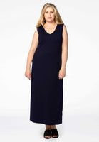 Maxi dress v-neck VISCOSE - blue - #2