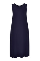 Maxi dress v-neck VISCOSE - blue - #4