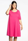 Kleid a-linie cotton - rosa