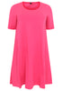 Dress A-line COTTON - pink - #4