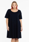 Kleid a-linie cotton - blau