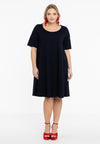 Kleid a-linie cotton - blau