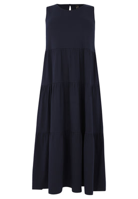 Dress puckering COTTON - blue - #4