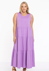 Dress puckering COTTON - light purple