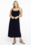 Dress spaghetti elastic waist dolce - blau
